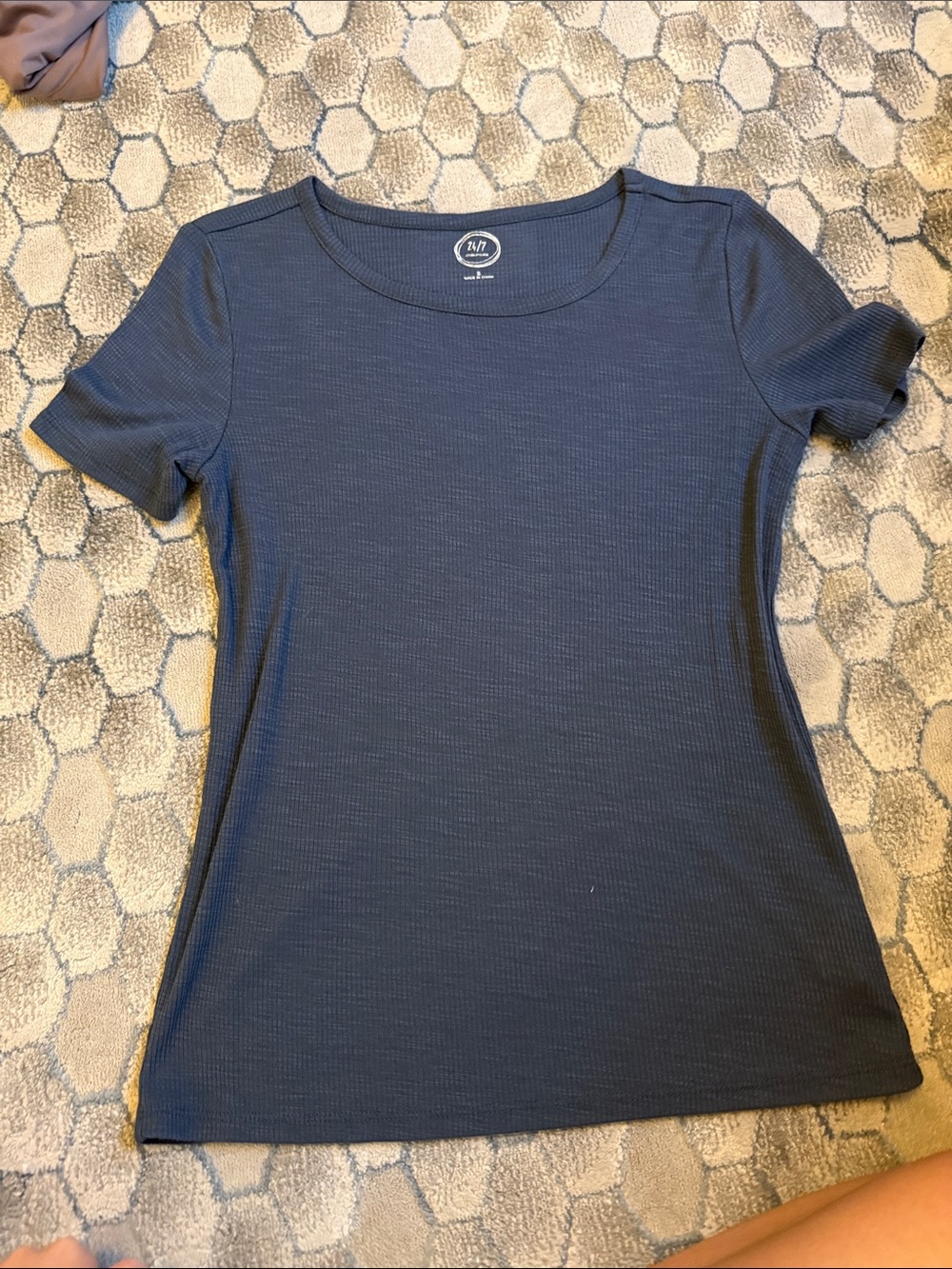maurice’s Short Sleeve Scoop Neck Tee - Navy